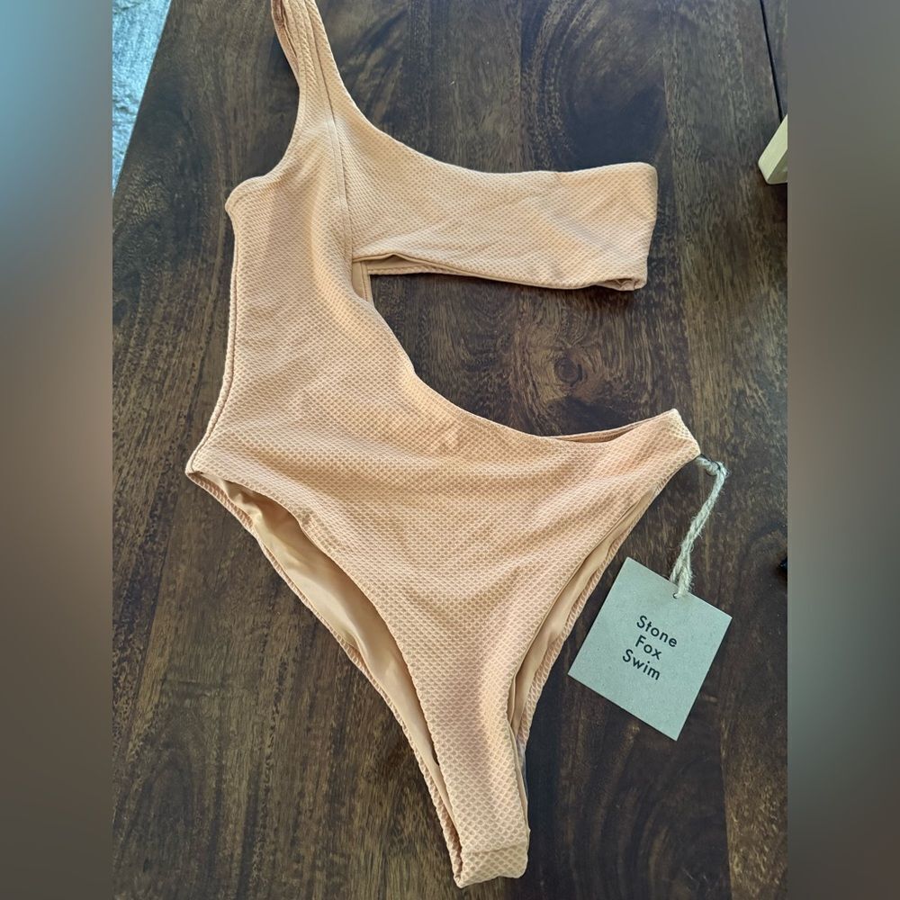 STONE FOX SWIM Cypress One Piece Swimsuit - Spice Pique NEW - Picture 8 of 8